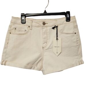 BanJara Super High Rise Cream Color Shorts Women's Size 13/30 NWT